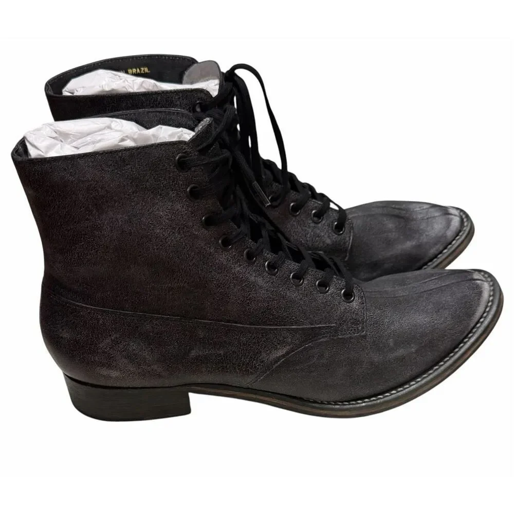 THE GREAT Distressed Boxcar Boot in Black NWB Size 10